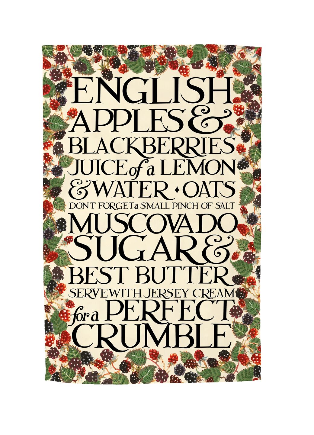 Blackberry Crumble Tea Towel