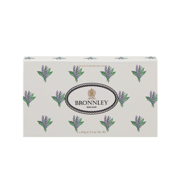 Bronnley Lavender Soap - Boxed 3 x 100g