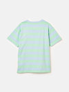 Laundered Stripe Blue Short Sleeve T-Shirt