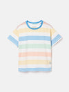 Laundered Stripe Multi Short Sleeve T-Shirt