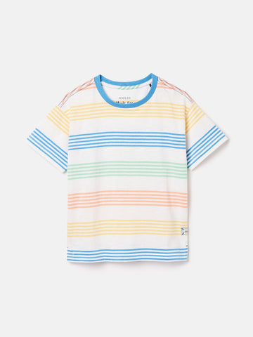 Laundered Stripe Multi Short Sleeve T-Shirt