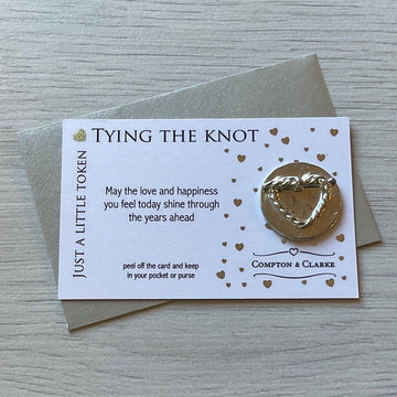 Tying The Knot Carded Charm