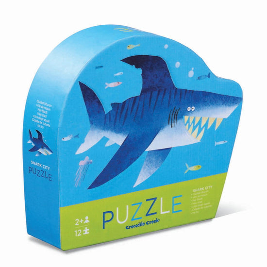 Crocodile Creek 12 Piece Mini Puzzle -Shark Creek - RUTHERFORD & Co