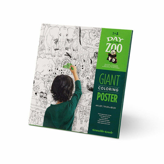 Crocodile Creek Giant Colouring Poster - Day at the Zoo - RUTHERFORD & Co