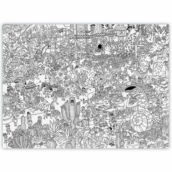 Crocodile Creek Giant Colouring Poster - Day at the Gardens - RUTHERFORD & Co
