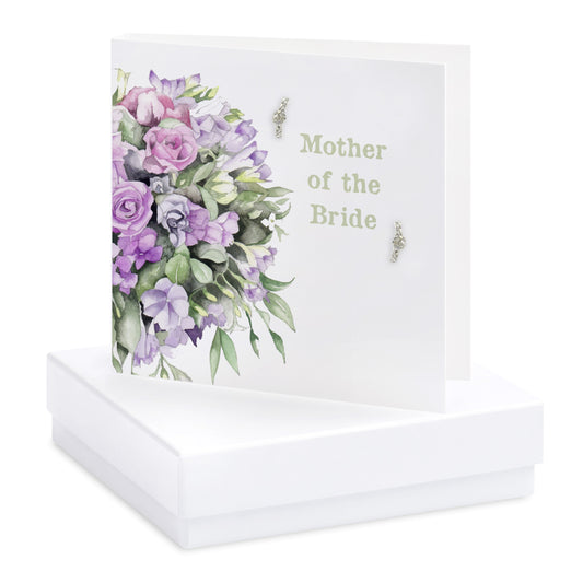 Boxed Bouquet Mother of the Bride Earring Card