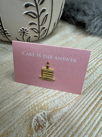 Cake Is The Answer Luxe Carded Charm