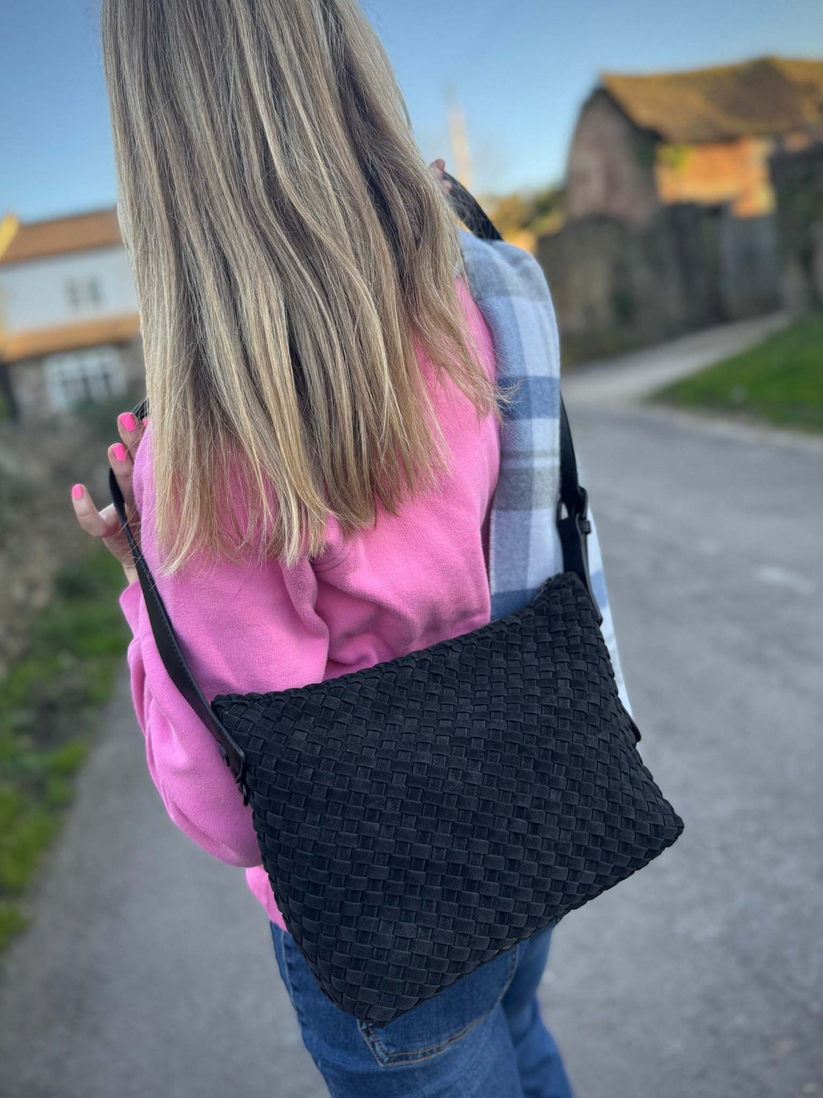 David Jones Weave Shoulder - Black