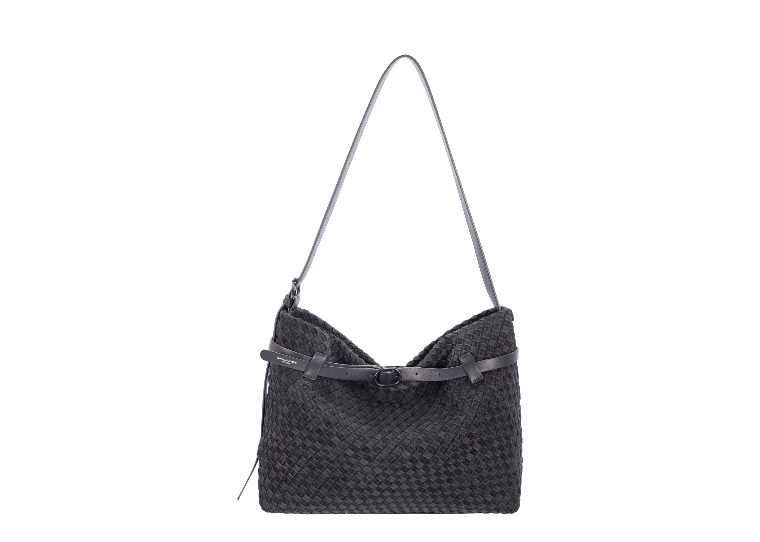 David Jones Weave Long Shoulder - Black