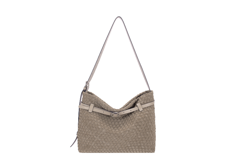 David Jones Weave Long Shoulder - Warm Grey Sand