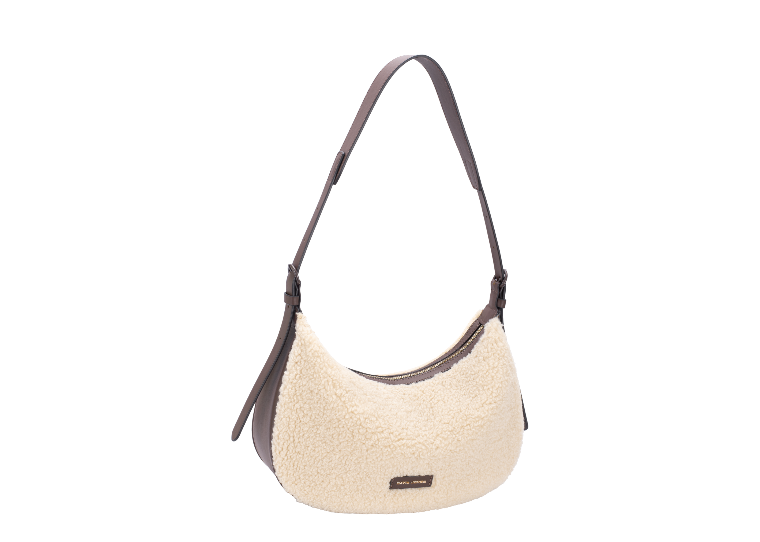 David Jones Faux Fur Shoulder - Almond Milk