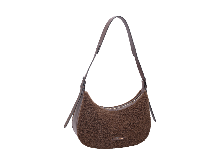 David Jones Faux Fur Shoulder - Hot Chocolate
