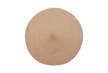 Circular ribbed placemat - spice