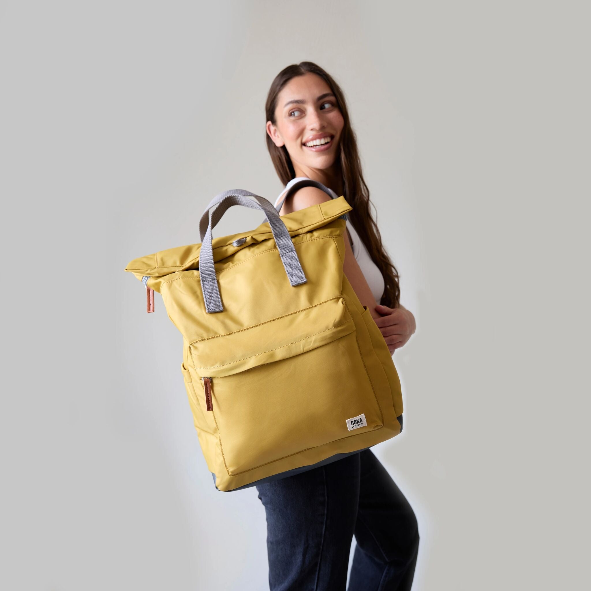 Canfield Roll Top Backpack Medium Recycled Nylon