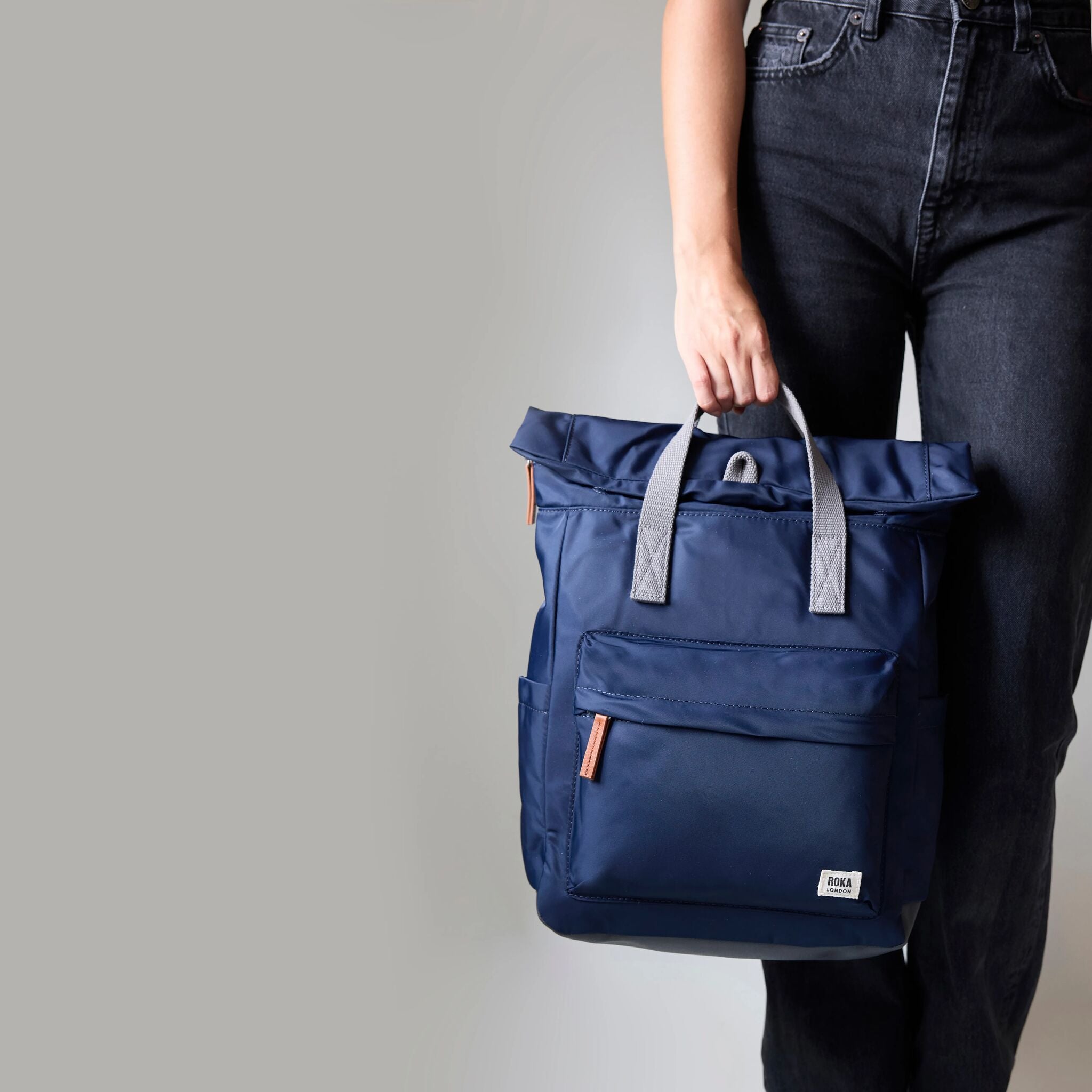 Canfield Roll Top Backpack Small Recycled Nylon - Thyme
