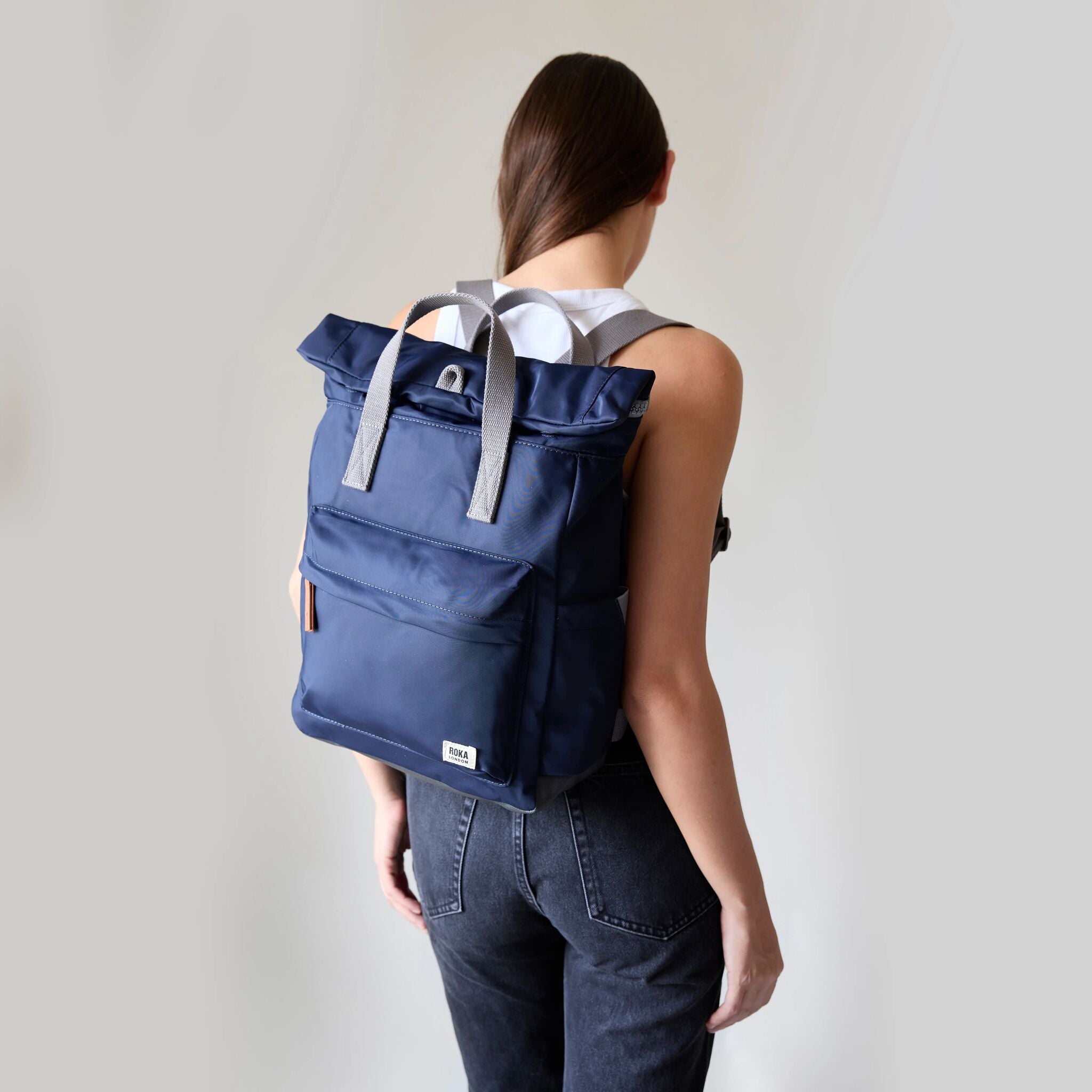 Canfield Roll Top Backpack Medium Recycled Nylon - Plum