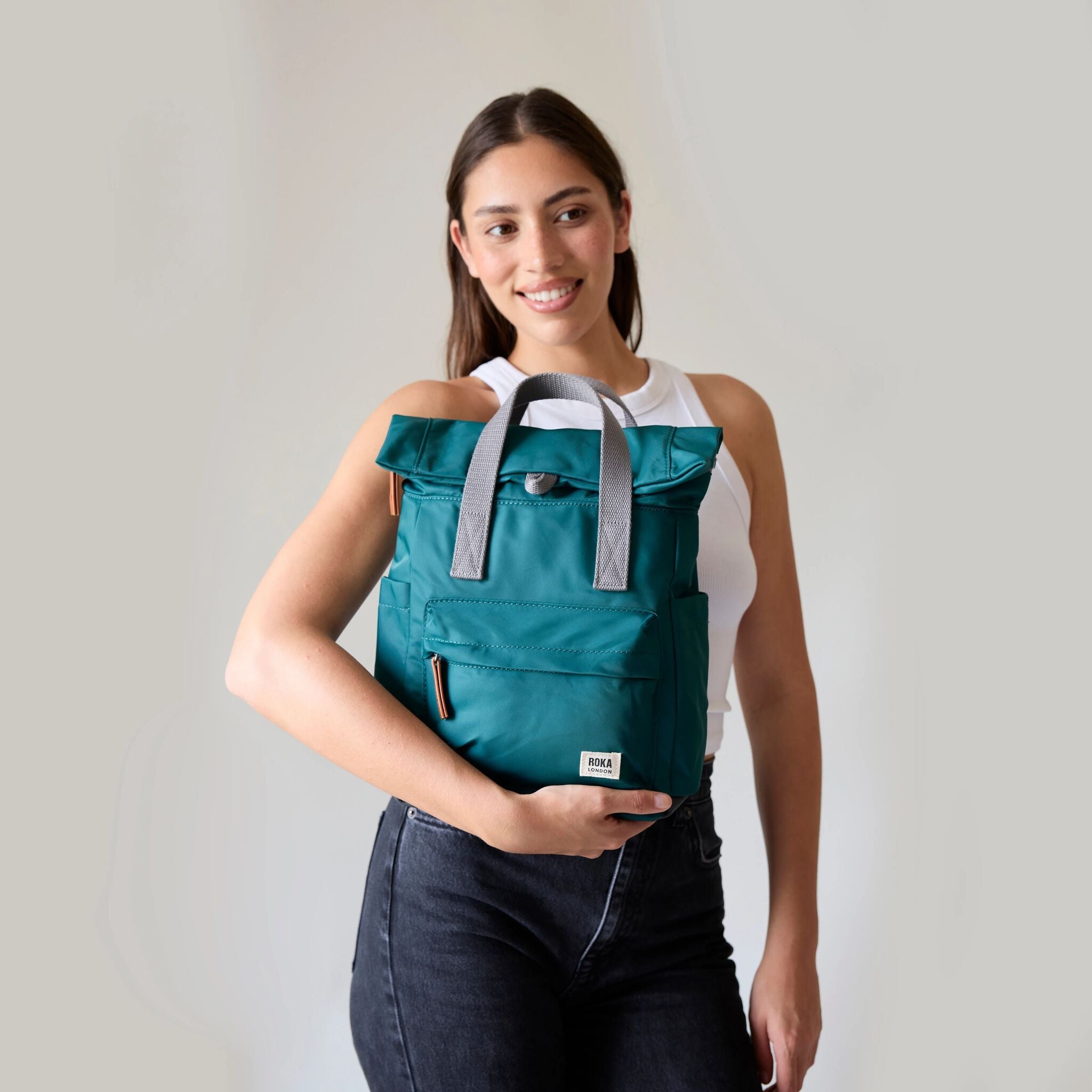 Canfield Roll Top Backpack Medium Recycled Nylon