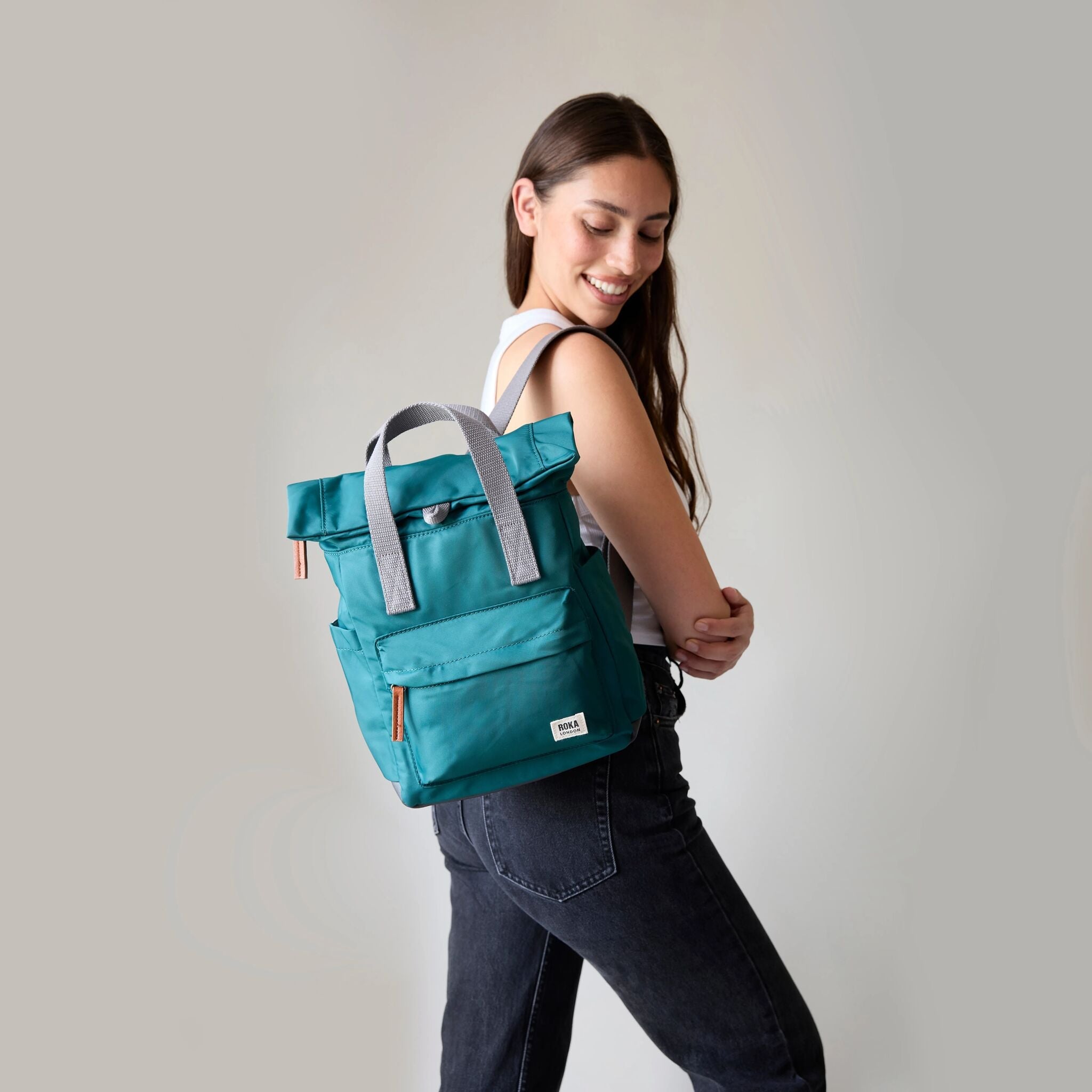 Canfield Roll Top Backpack Medium Recycled Nylon