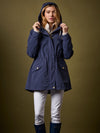 Portwell Navy Blue Waterproof Raincoat With Hood