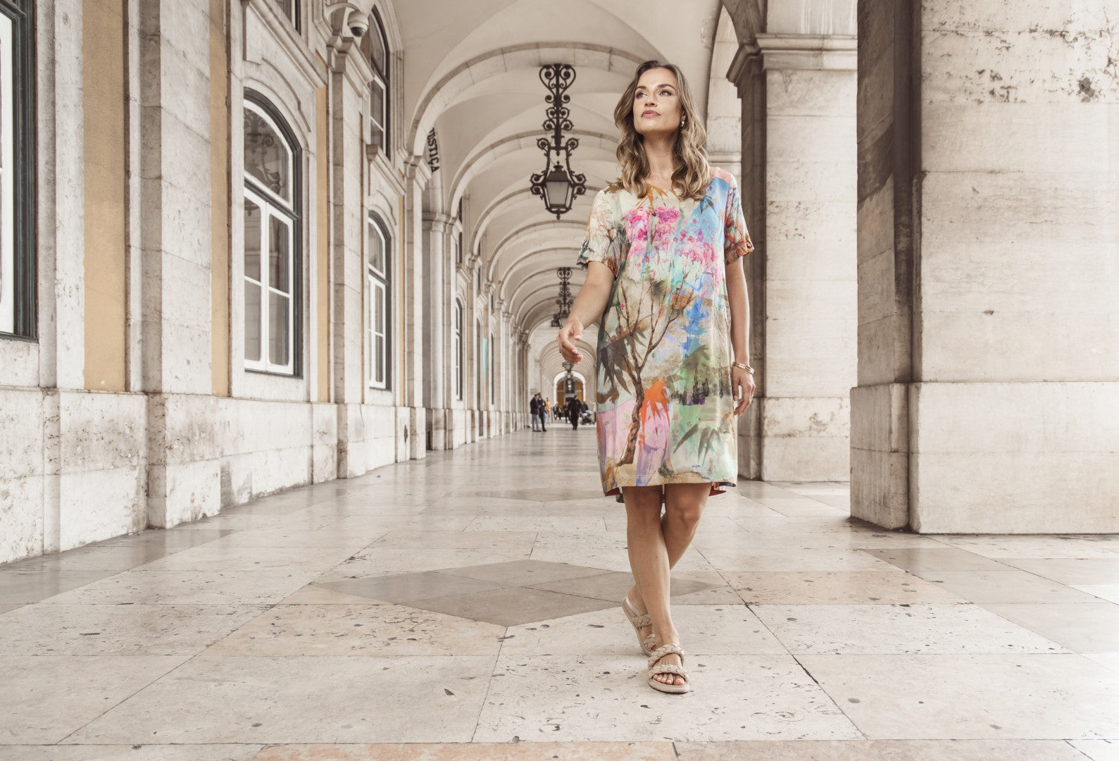 Digital Shift Dress Scenic