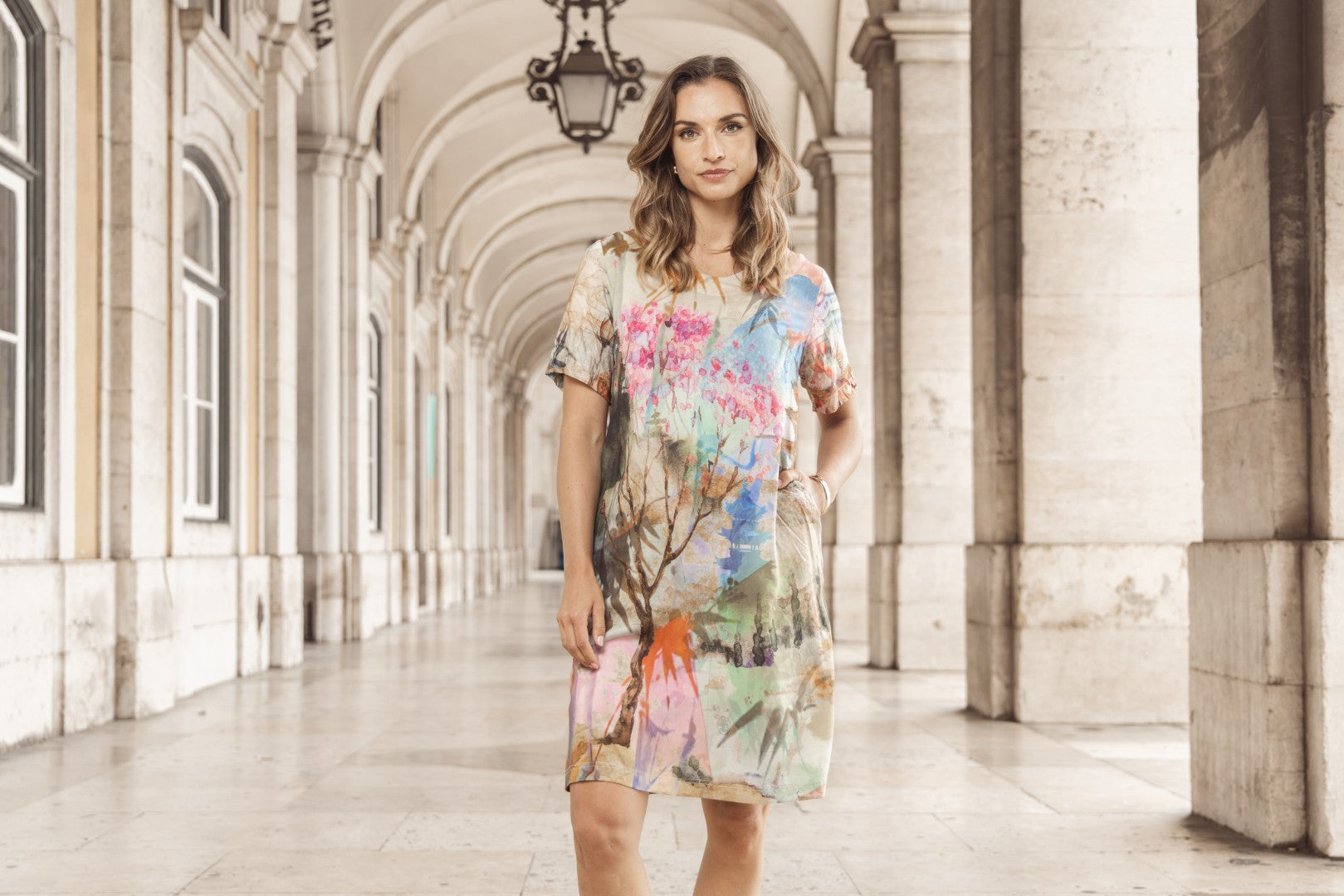 Digital Shift Dress Scenic