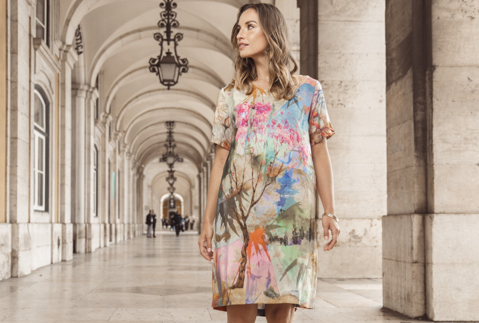 Digital Shift Dress Scenic