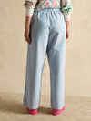 Hallie Blue Stripe Pull-On Cotton Trousers