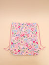 Adventurer Pink Floral Drawstring Bag