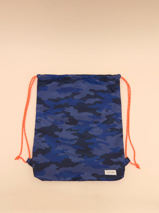 Adventurer Navy Camo Drawstring Bag