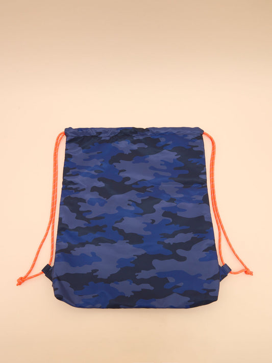 Adventurer Navy Camo Drawstring Bag