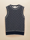 Marine Navy Knitted Anchor Vest