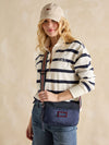 Marlow Navy Nylon Cross Body Bag