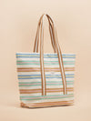 Promenade Stripe Canvas Beach Bag