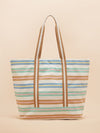 Promenade Stripe Canvas Beach Bag