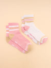 Women's Volley Pink Pack of Two Tennis Socks