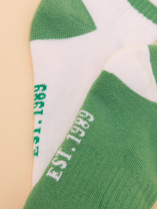 Women's Volley Green Pack of Two Tennis Socks