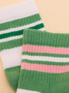 Women's Volley Green Pack of Two Tennis Socks