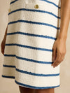 Odette Stripe Boucle Shift Dress