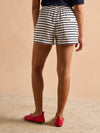 Harbour Cream/Navy Cotton Jersey Shorts
