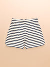 Harbour Cream/Navy Cotton Jersey Shorts