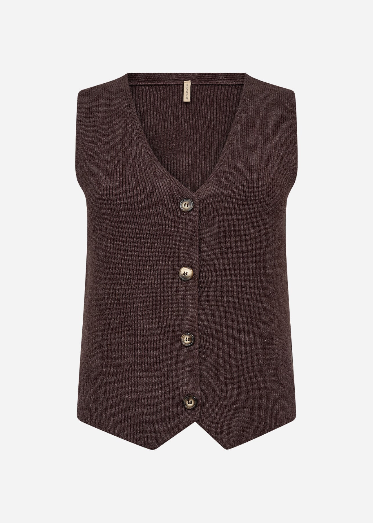 SC-KANITA 27 Waistcoat Dark plum