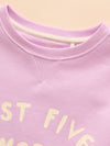 Sundaze Purple Crew Neck Slogan Sweatshirt
