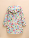 Rainford Multi Floral Waterproof Packable Raincoat With Hood