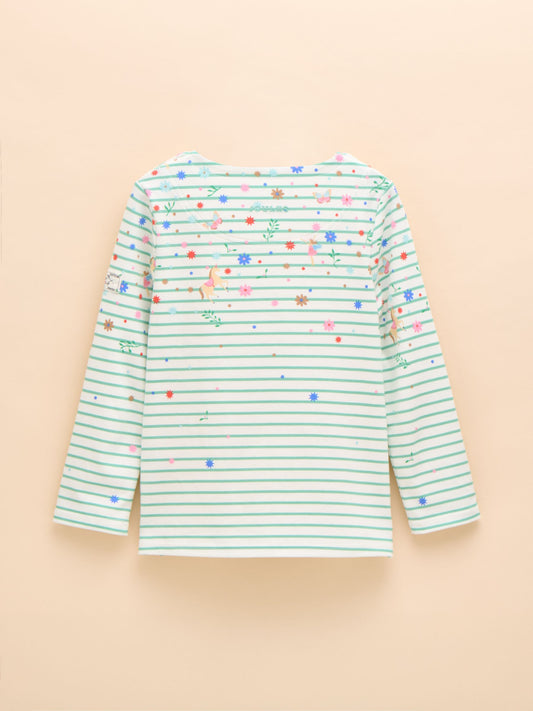 Girls' Harbour Green Long Sleeve Jersey Top