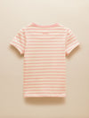 Astra Pink Applique Cotton T-Shirt