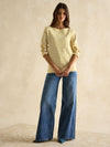 Harbour Mustard Yellow Boat Neck Breton Top