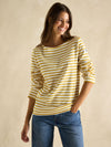 Harbour Mustard Yellow Boat Neck Breton Top