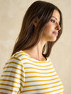 Harbour Mustard Yellow Boat Neck Breton Top