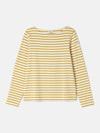 Harbour Mustard Yellow Boat Neck Breton Top