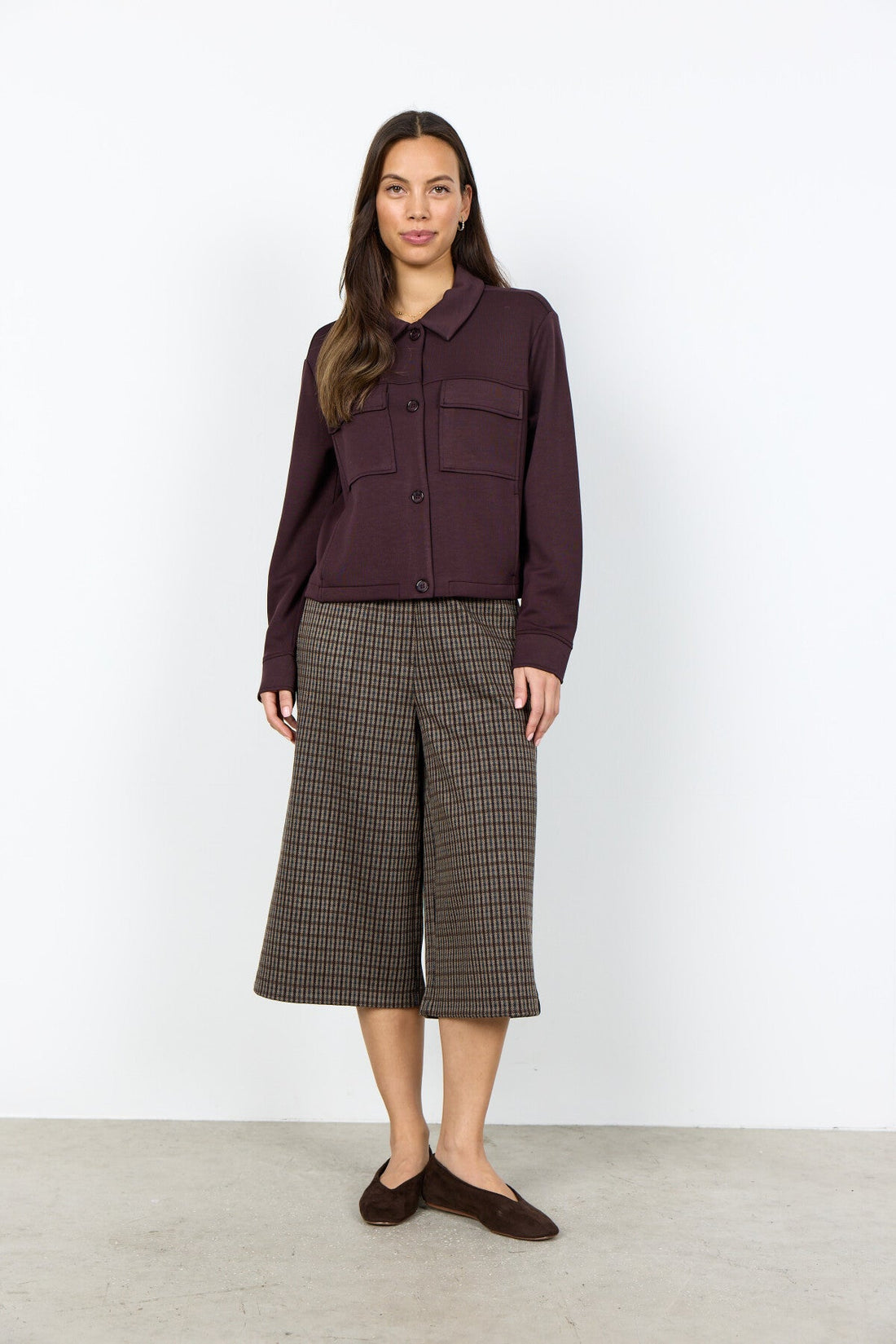 SC-BANU 337 Cardigan Dark plum
